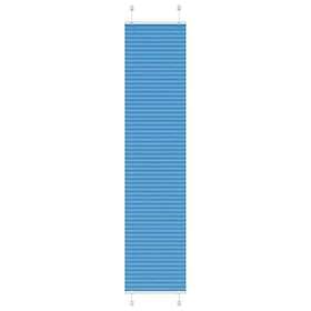 vidaXL Plisserad persienn blå 40x200cm tyg bredd 39,4cm polyester