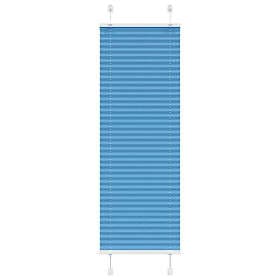 vidaXL Plisserad persienn blå 40x100cm tyg bredd 39,4cm polyester