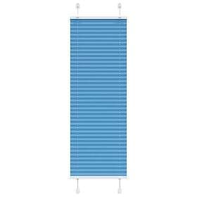 vidaXL Plisserad persienn blå 40x150 cm tyg bredd 39,4cm polyester
