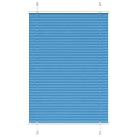 vidaXL Plisserad persienn blå 80x150 cm tyg bredd 79,4 cm polyester