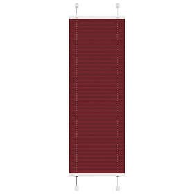 vidaXL Plisserad persienn Bordeaux röd 40x150 cm tyg bredd 39,4 cm