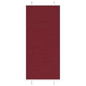 vidaXL Plisserad persienn Bordeaux röd 100x200 cm tyg bredd 99,4 cm