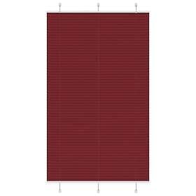 vidaXL Plisserad persienn Bordeaux röd 120x200 cm tyg bredd 119,4 cm