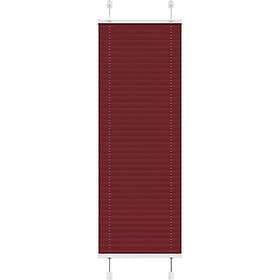 vidaXL Plisserad persienn Bordeaux röd 40x100cm tyg bredd 39,4cm