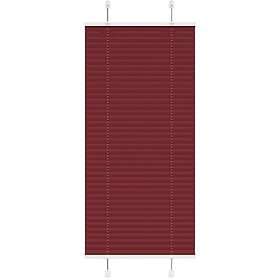 vidaXL Plisserad persienn Bordeaux röd 60x150 cm tyg bredd 59,4 cm