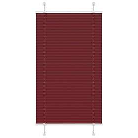 vidaXL Plisserad persienn Bordeaux röd 70x100 cm tyg bredd 69,4 cm