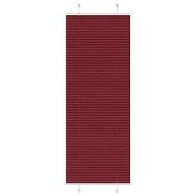 vidaXL Plisserad persienn Bordeaux röd 70x200 cm tyg bredd 69,4 cm