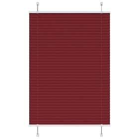 vidaXL Plisserad persienn Bordeaux röd 85x150 cm tyg bredd 84,4 cm