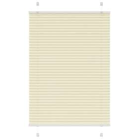 vidaXL Plisserad persienn cremefärgad 100x150 cm tyg bredd 99,4 cm