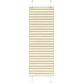 vidaXL Plisserad persienn cremefärgad 40x150 cm tyg bredd 39,4 cm