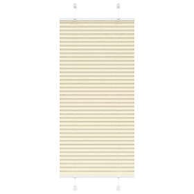 vidaXL Plisserad persienn cremefärgad 55x150cm tyg bredd 54,4cm