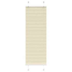 vidaXL Plisserad persienn cremefärgad 50x100cm tyg bredd 49,4cm