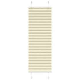 vidaXL Plisserad persienn cremefärgad 45x150cm tyg bredd 44,4cm