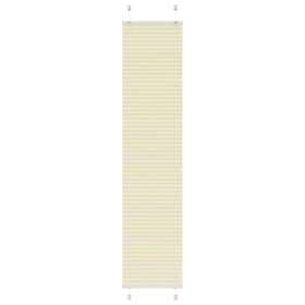 vidaXL Plisserad persienn cremefärgad 50x200cm tyg bredd 49,4cm