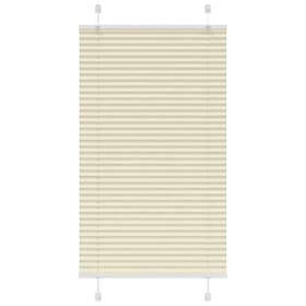vidaXL Plisserad persienn cremefärgad 70x150 cm tyg bredd 69,4 cm