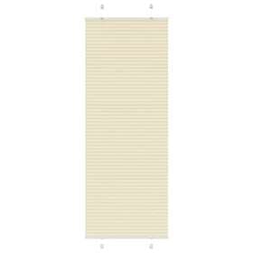 vidaXL Plisserad persienn cremefärgad 80x200 cm tyg bredd 79,4 cm