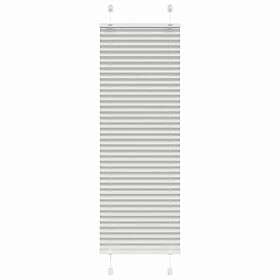 vidaXL Plisserad persienn ljusgrå 40x150 cm tyg bredd 39,4cm polyester