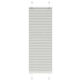 vidaXL Plisserad persienn ljusgrå 45x150cm tyg bredd 44,4cm polyester