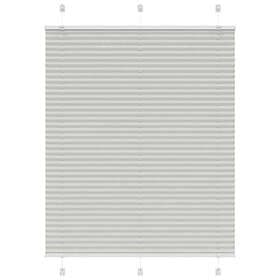 vidaXL Plisserad persienn ljusgrå 110x150 cm tyg bredd 109,4cm