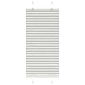 vidaXL Plisserad persienn ljusgrå 55x100cm tyg bredd 54,4cm polyester