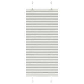 vidaXL Plisserad persienn ljusgrå 60x150cm tyg bredd 59,4cm polyester