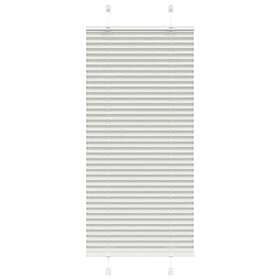 vidaXL Plisserad persienn ljusgrå 60x100cm tyg bredd 59,4cm polyester