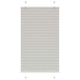 vidaXL Plisserad persienn ljusgrå 80x150 cm tyg bredd 79,4cm polyester