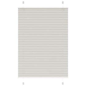 vidaXL Plisserad persienn ljusgrå 85x100 cm tyg bredd 84,4cm polyester