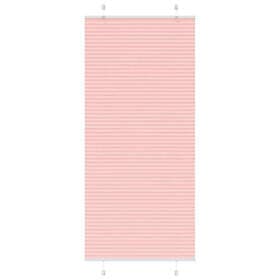 vidaXL Plisserad persienn rosa 100x200 cm tyg bredd 99,4 cm polyester