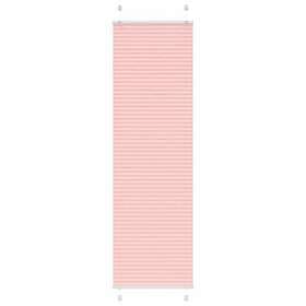 vidaXL Plisserad persienn rosa 65x200cm tyg bredd 64,4cm polyester