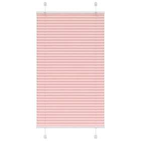 vidaXL Plisserad persienn rosa 80x150 cm tyg bredd 79,4 cm polyester
