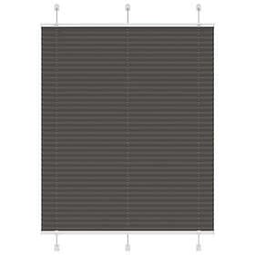 vidaXL Plisserad persienn svart 110x150 cm tyg bredd 109,4cm polyester