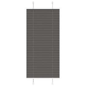 vidaXL Plisserad persienn svart 55x100cm tyg bredd 54,4cm polyester