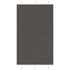 vidaXL Plisserad persienn svart 120x200 cm tyg bredd 119,4cm polyester