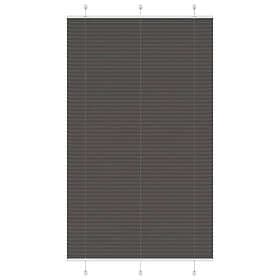 vidaXL Plisserad persienn svart 115x200 cm tyg bredd 114,4cm polyester