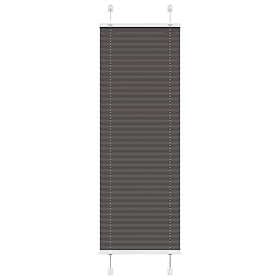 vidaXL Plisserad persienn svart 40x100cm tyg bredd 39,4cm polyester