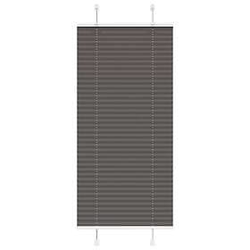 vidaXL Plisserad persienn svart 60x100cm tyg bredd 59,4cm polyester