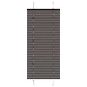 vidaXL Plisserad persienn svart 60x150cm tyg bredd 59,4cm polyester