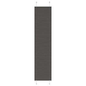 vidaXL Plisserad persienn svart 45x200cm tyg bredd 44,4cm polyester