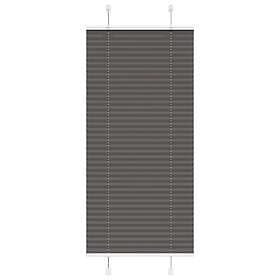 vidaXL Plisserad persienn svart 65x100cm tyg bredd 64,4cm polyester