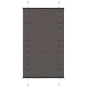 vidaXL Plisserad persienn svart 80x100 cm tyg bredd 79,4 cm polyester