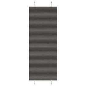 vidaXL Plisserad persienn svart 75x200 cm tyg bredd 74,4 cm polyester