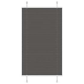 vidaXL Plisserad persienn svart 70x100 cm tyg bredd 69,4 cm polyester