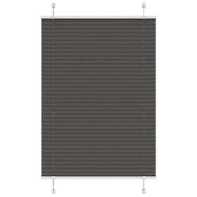vidaXL Plisserad persienn svart 85x150 cm tyg bredd 84,4 cm polyester