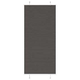 vidaXL Plisserad persienn svart 95x200 cm tyg bredd 94,4 cm polyester