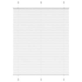 vidaXL Plisserad persienn vit 105x150 cm tyg bredd 104,4cm polyester