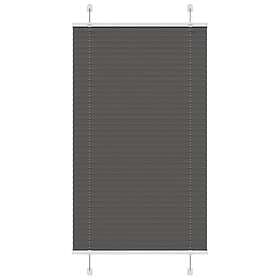 vidaXL Plisserad persienn svart 80x150 cm tyg bredd 79,4 cm polyester
