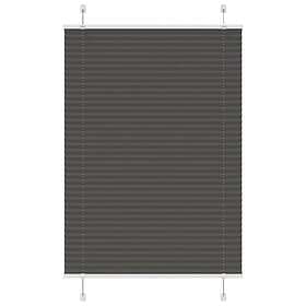 vidaXL Plisserad persienn svart 90x150 cm tyg bredd 89,4 cm polyester