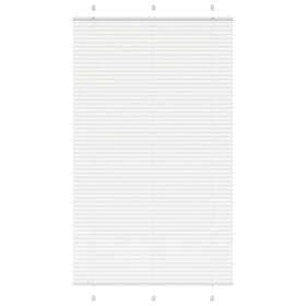 vidaXL Plisserad persienn vit 115x200 cm tyg bredd 114,4cm polyester