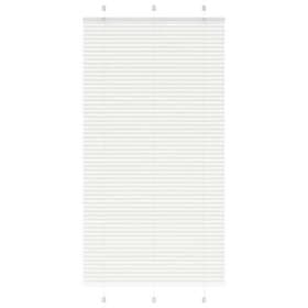 vidaXL Plisserad persienn vit 110x200 cm tyg bredd 109,4cm polyester